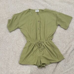 Sandy Olive Green Women's Jumpsuit